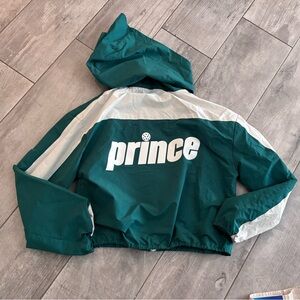 Prince Teal and White Windbreaker